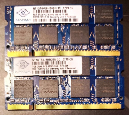 Nanya sodimm 1gb 2rx8 - sodimm,