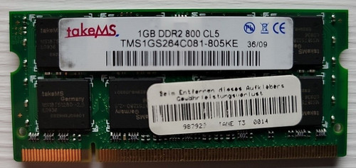 Takems ddr2 ram 1gb 800 - ddr2-ram, cl5