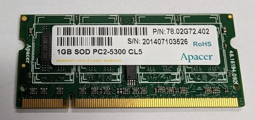 1gb ddr2 667mhz - pc2-5300, cl5